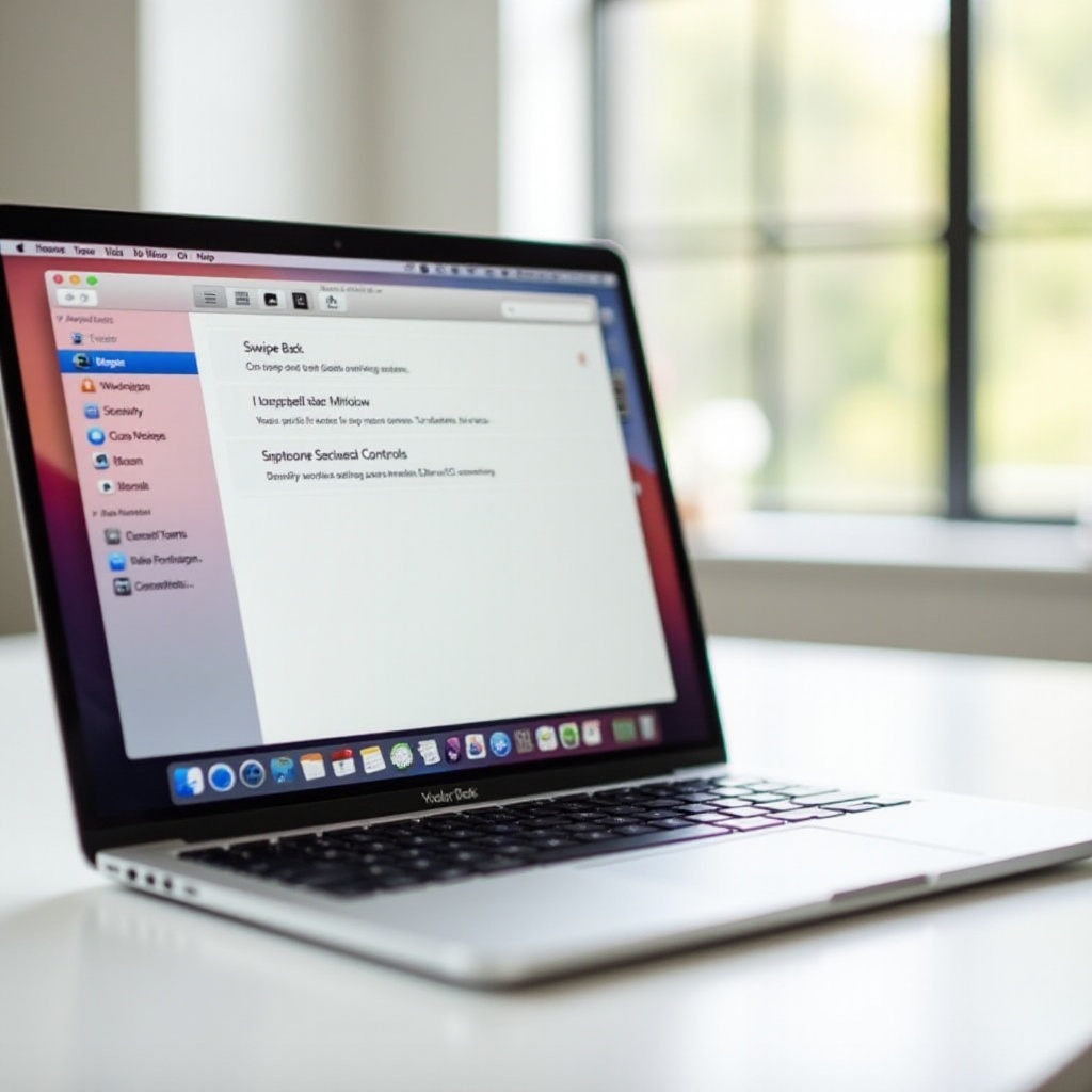 วิธีปิดการปัดกลับบน macbook