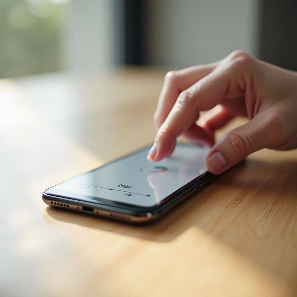 スマートフォンの音量を上げて
