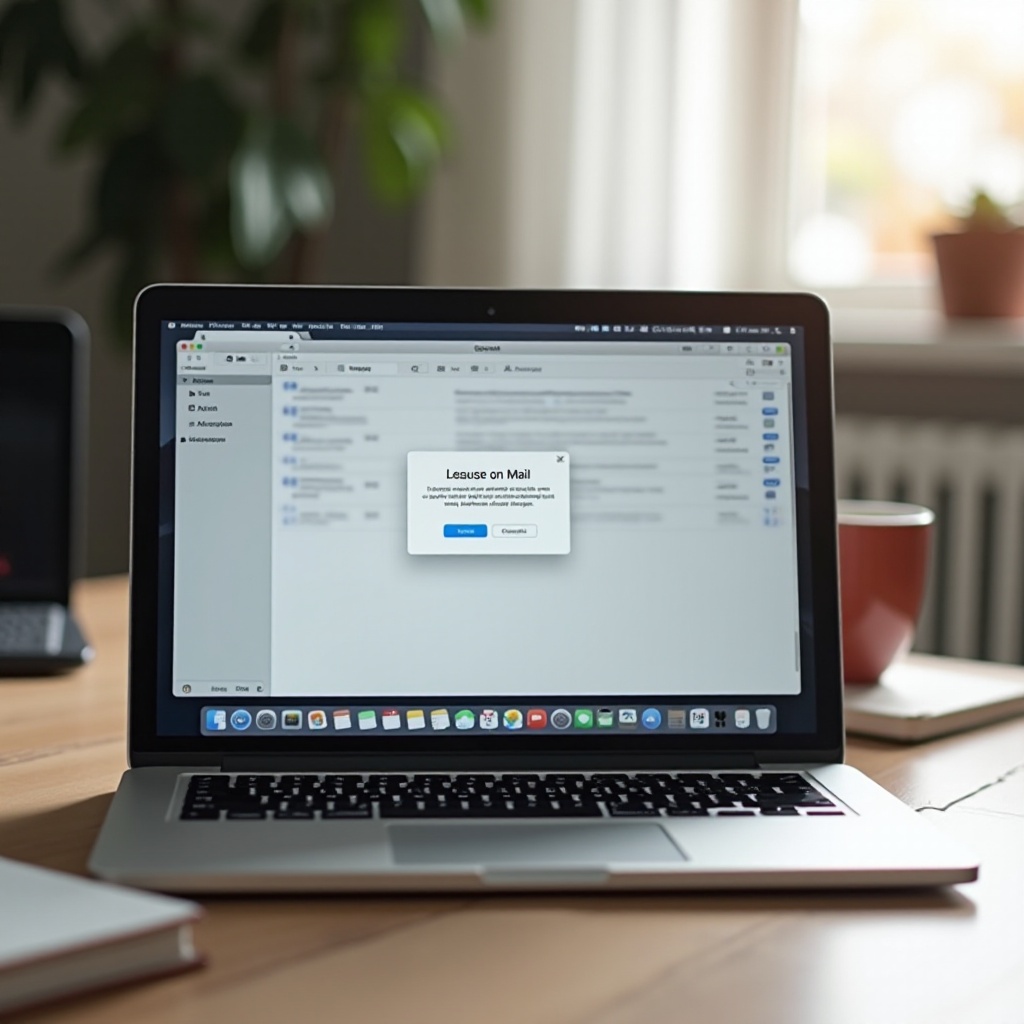 Mac 메일: 네트워크 환경설정 때문에 콘텐츠를 비공개로 불러올 수 없습니다