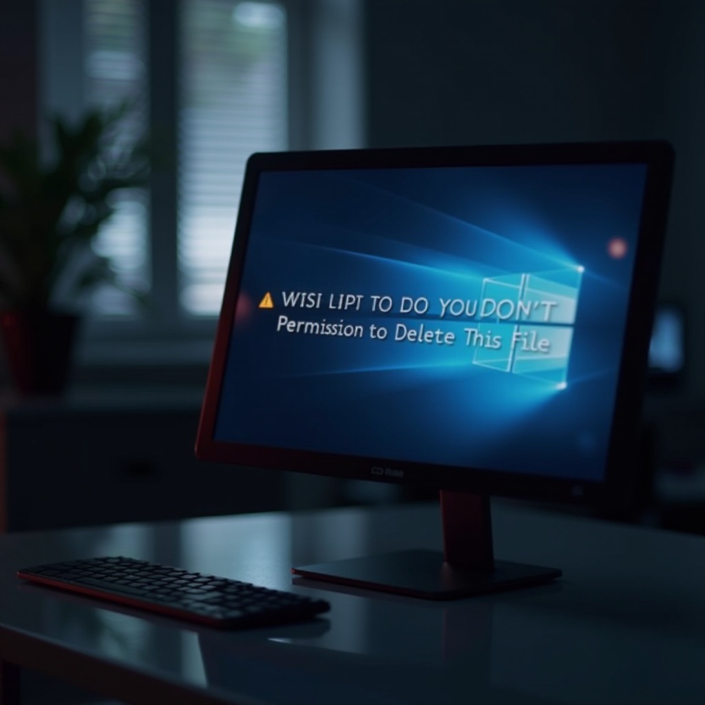 Windows 11은 이 파일을 삭제할 권한이 없습니다