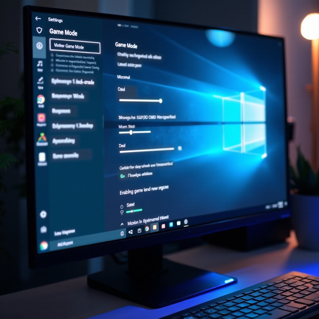 如何在 Windows 10 啟用遊戲模式