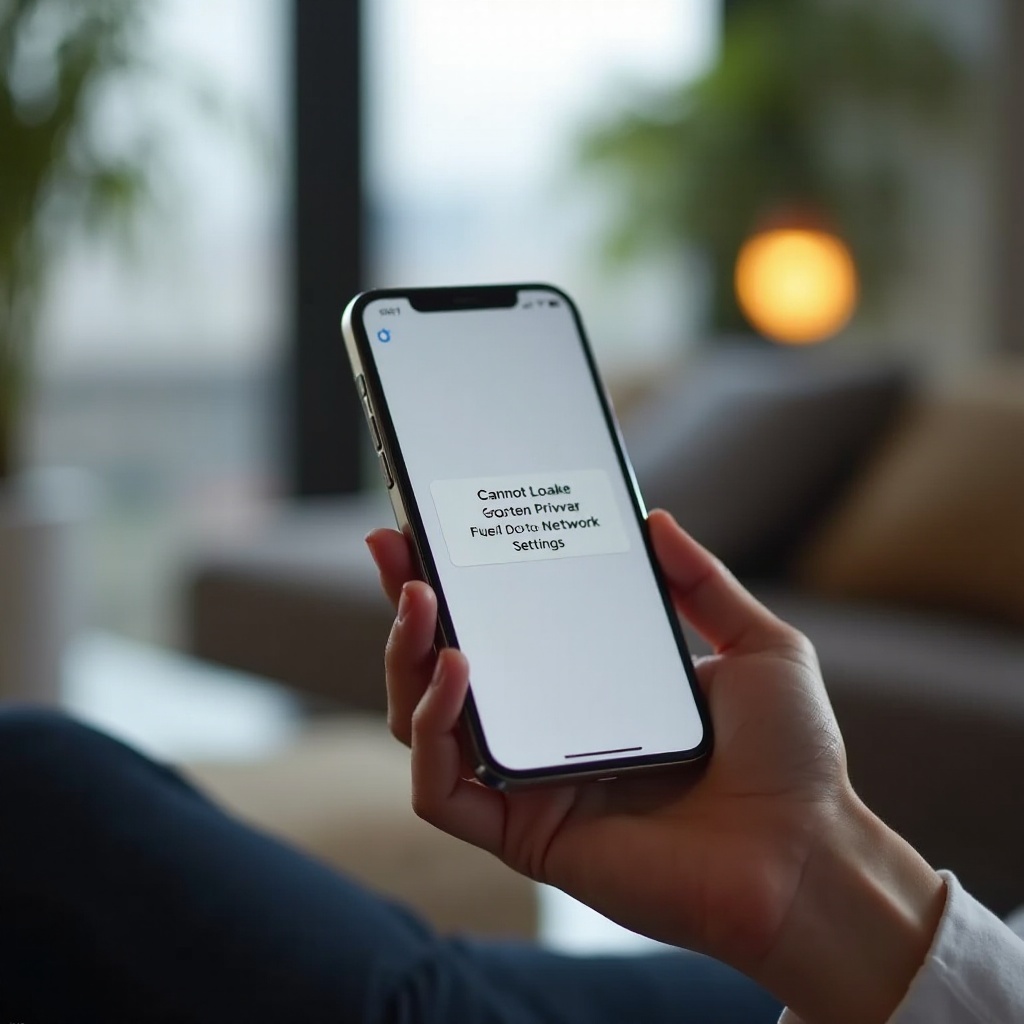 Apple iPhone：ネットワーク設定により、コンテンツをプライベートに読み込むことができません