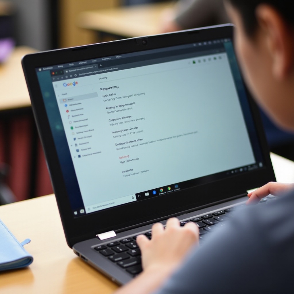 cara melihat kata sandi internet di Chromebook sekolah Anda