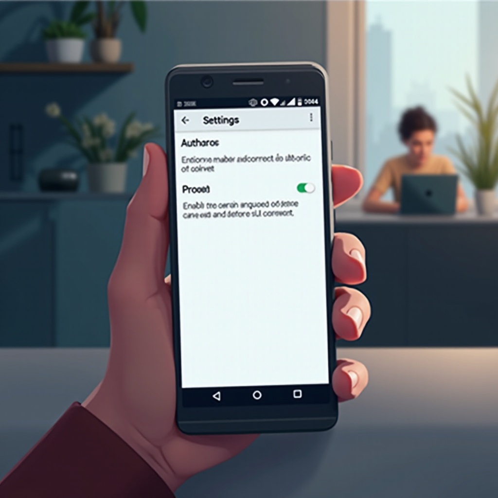 android'de otomatik düzeltmeyi nasıl açarım