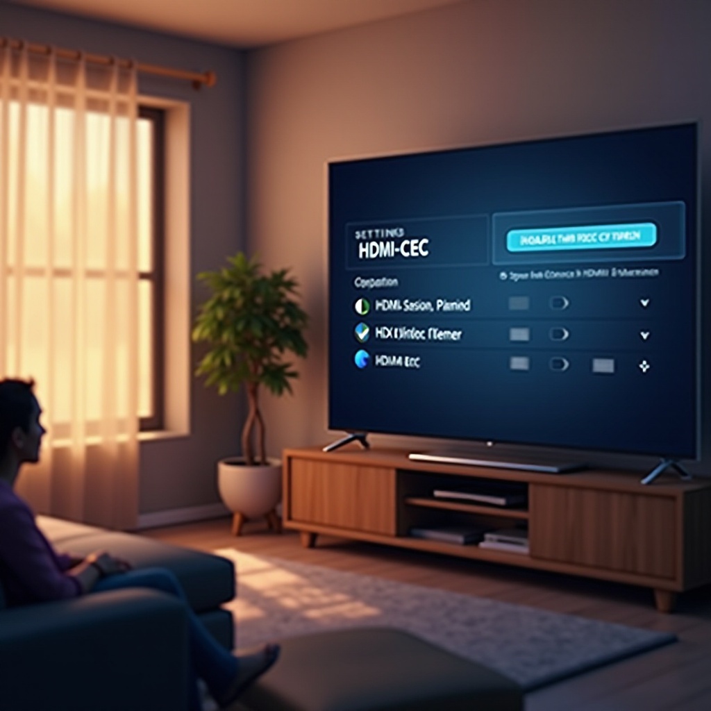 テレビでHDMI-CECを有効にする方法