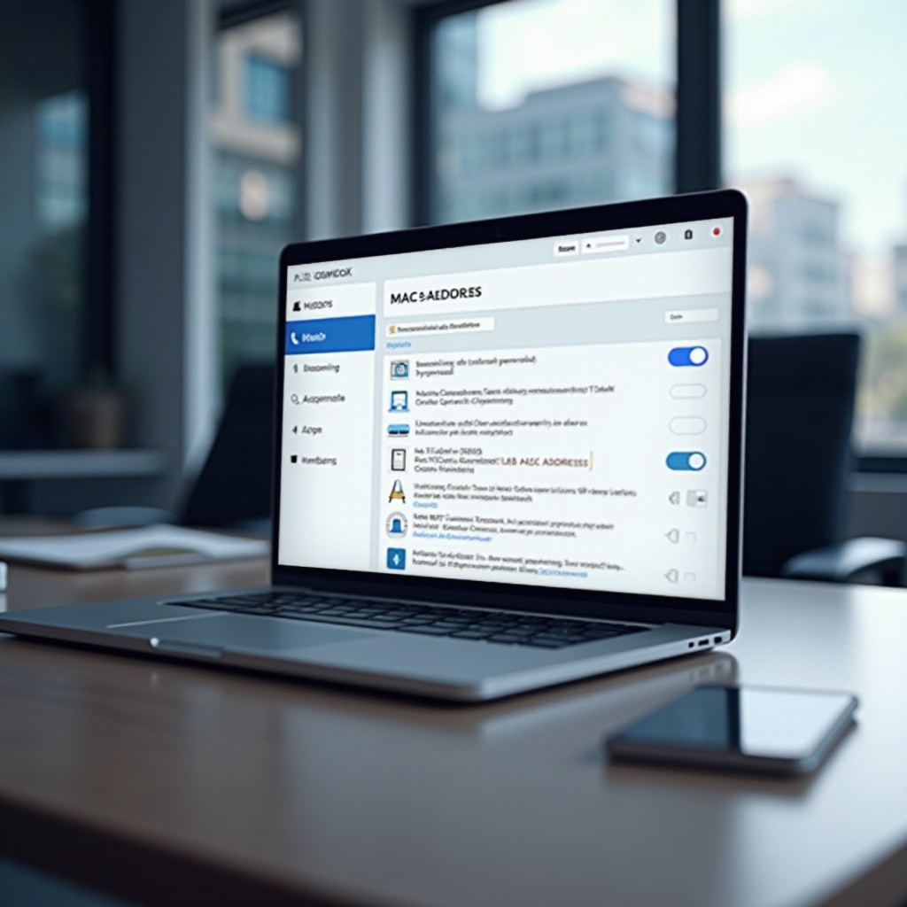 ค้นหาที่อยู่ MAC บนแล็ปท็อปได้ที่ไหน